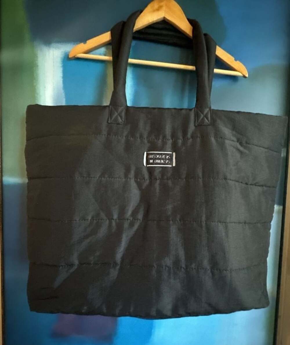 Ill.Edit Matte Quilted Tote Bag Black